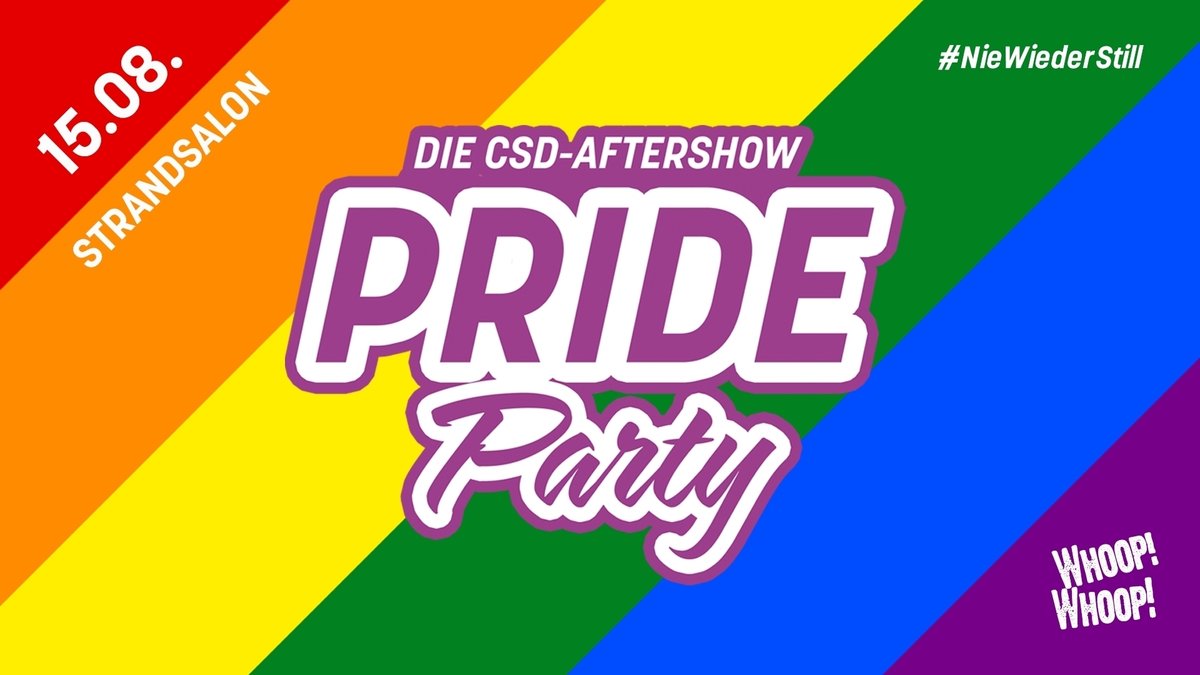 PRIDE PARTY and Friends - Die CSD Aftershow im Strandsalon